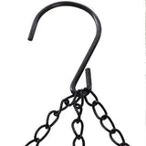 a black chain with a hook attached to it