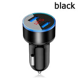 black usb car charger