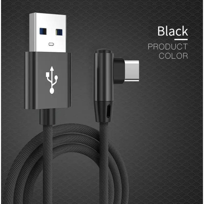black color usb cable for iphone