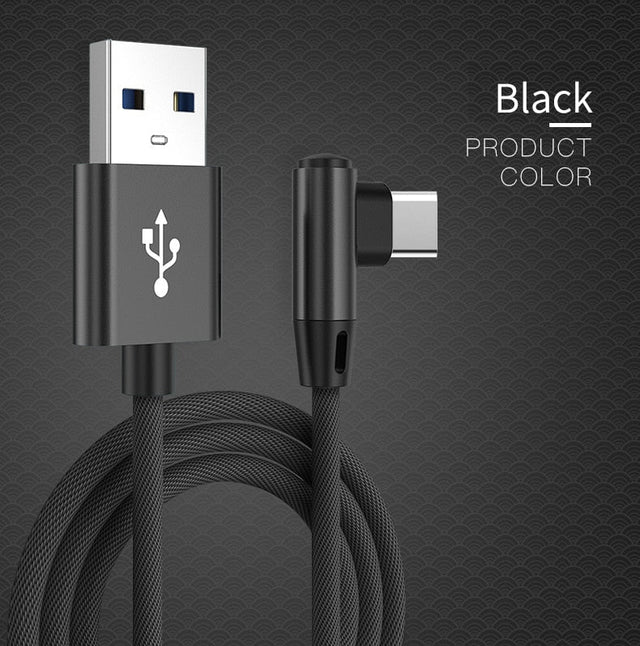 the black color cable cable for iphone and ipad