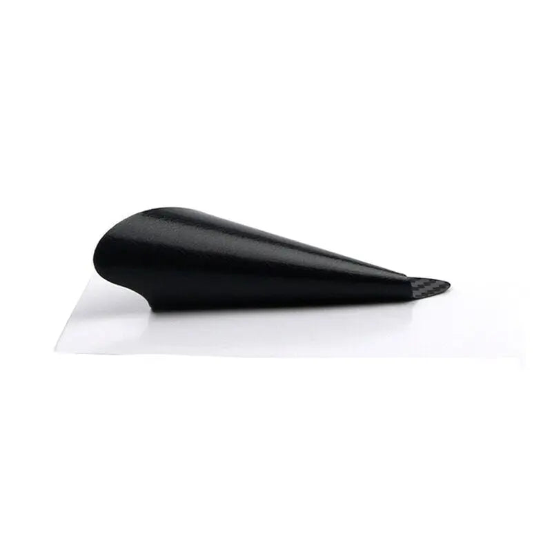 a black cone on a white background