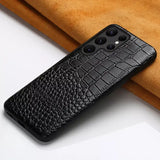 The black crocodile skin case for iphone 11