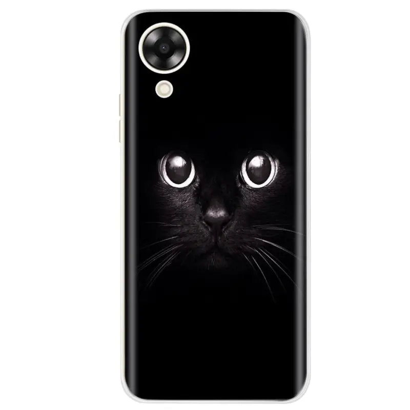 black cat face back cover for motoo