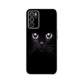 a black cat face on a white background phone case