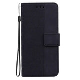 the black leather wallet case with a zipper