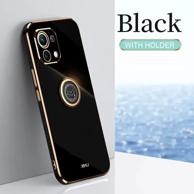 black with gold case for iphone x
