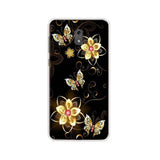 black and gold floral design case for samsung s4