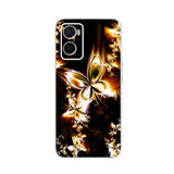 a black and gold flower phone case