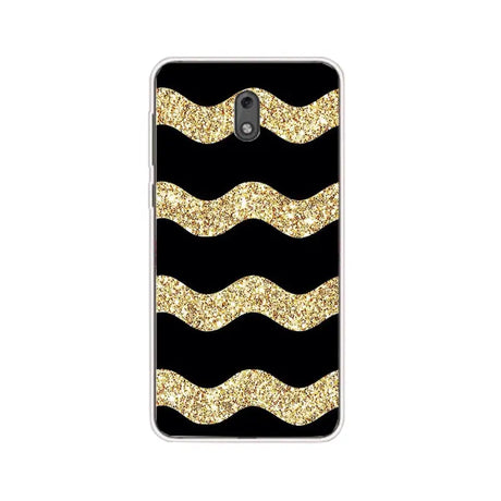 black and gold glitter waves samsung note 3 case