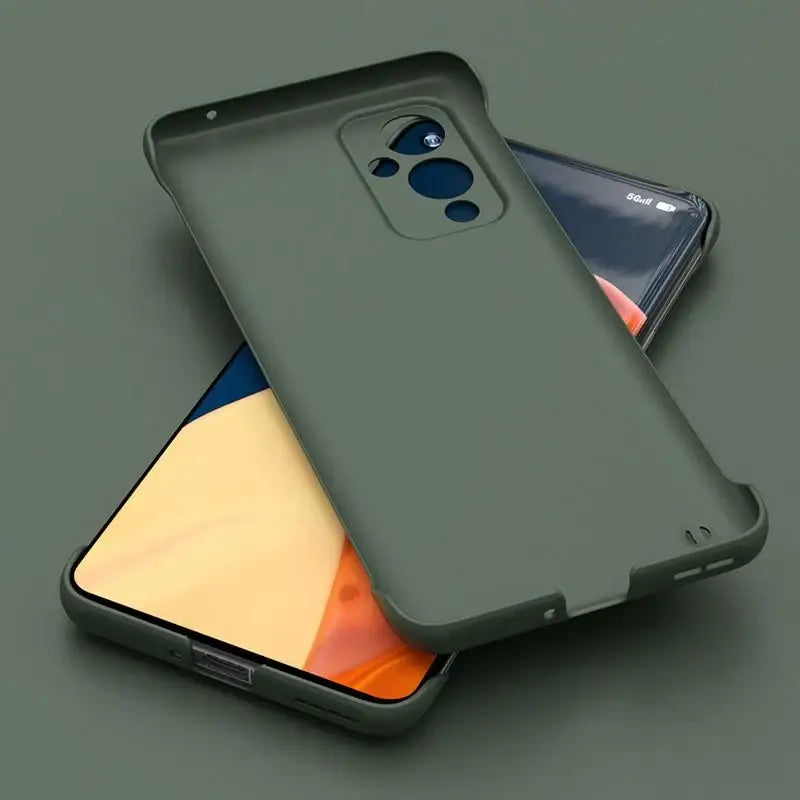 the back of a black google pixel case on a gray background