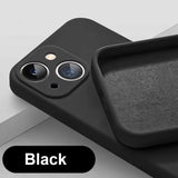 the back of a black iphone case with a camera lens