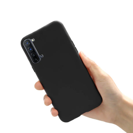 the back of a black iphone case