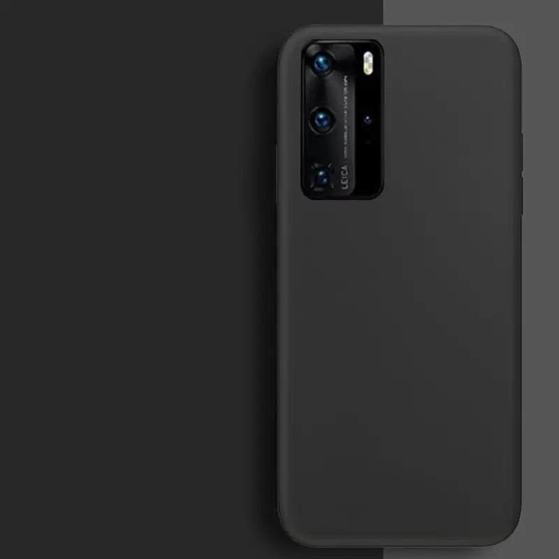 the back of a black iphone case