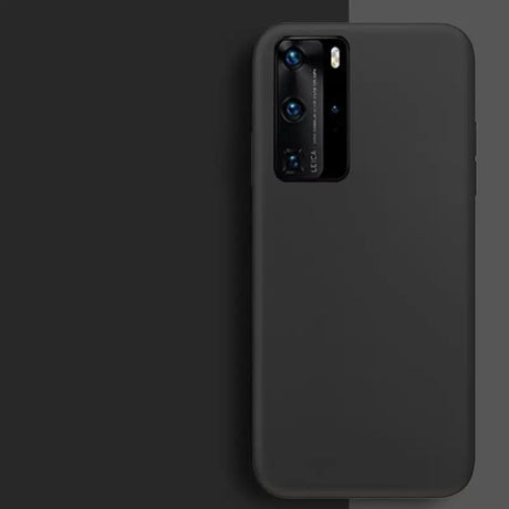 The back of a black iphone case