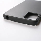 the back of a black iphone case