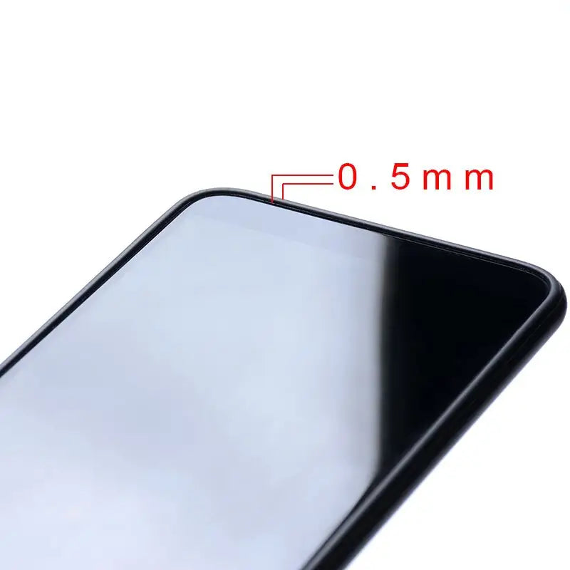 a black iphone case with a white background