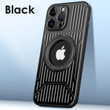 the black iphone case is shown with the camera lens