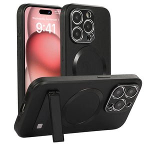 Black iPhone cases with camera protection and kickstand.