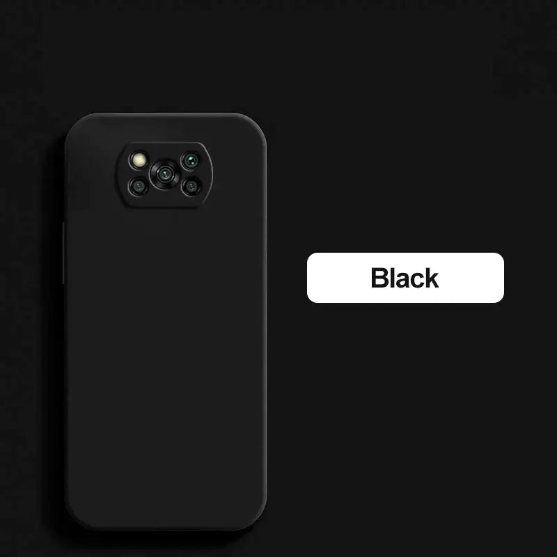 a black iphone with the back of the phone showing the back button