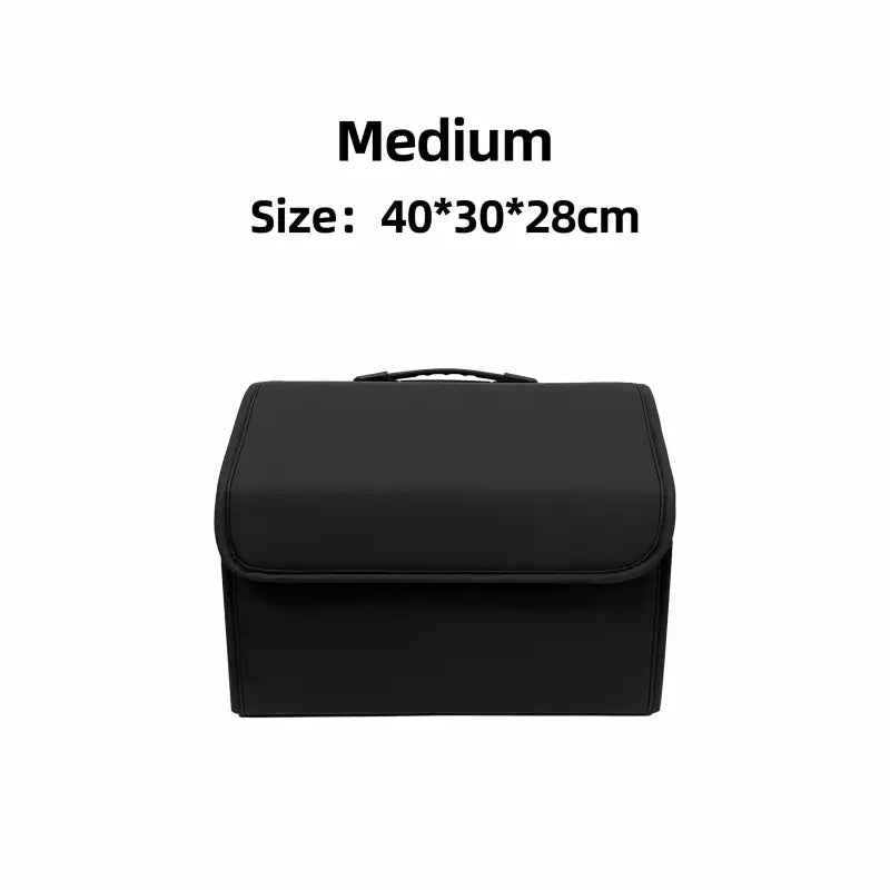 the medium size of the medium sized black leather case