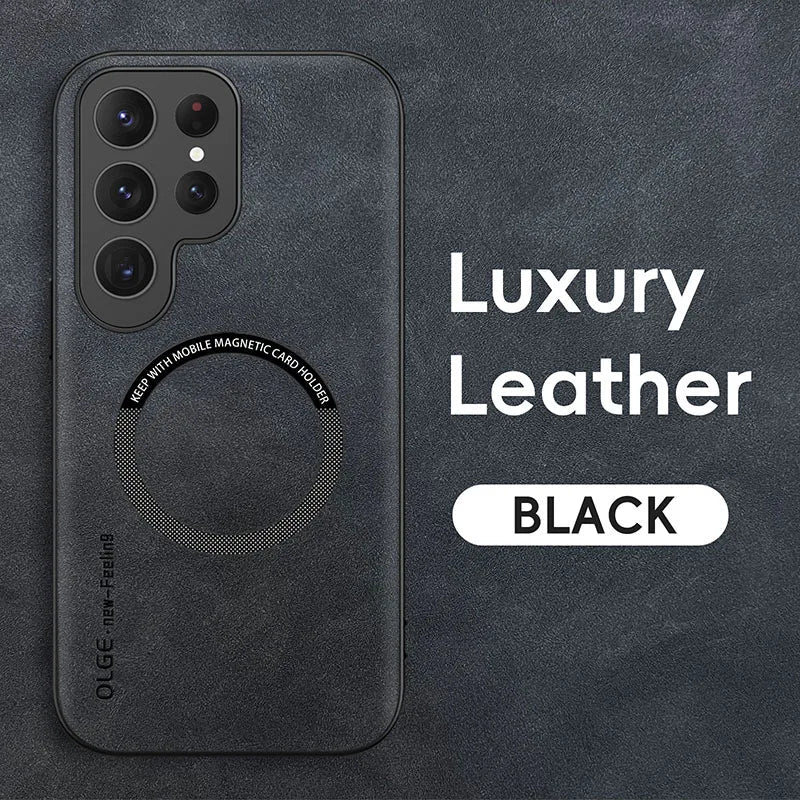 The black leather case for the iphone 11