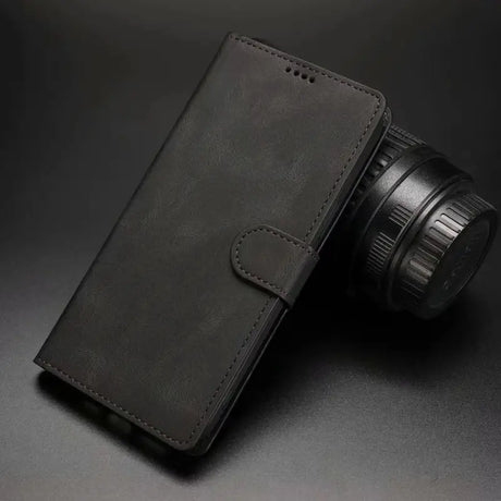 The black leather case for the iphone