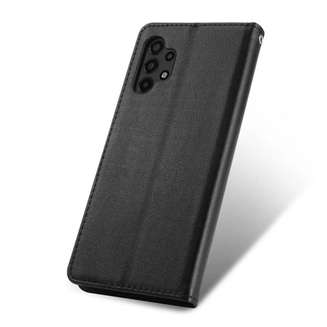 The back of a black leather case for the nokia x