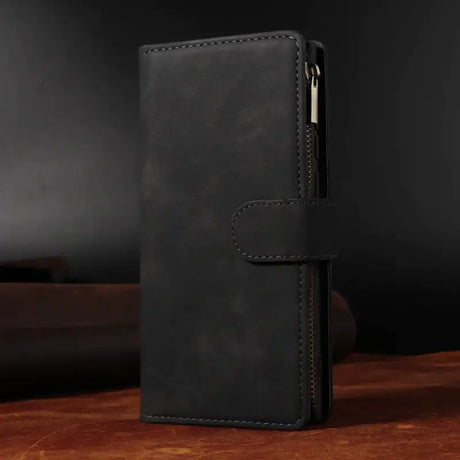 The black leather iphone case