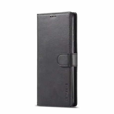 The black leather wallet case for the iphone 6