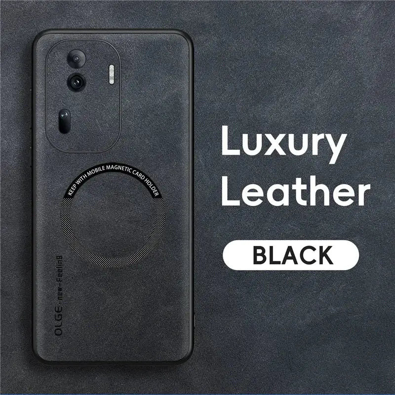 the back of a black lg smartphone with the text ` `’on it