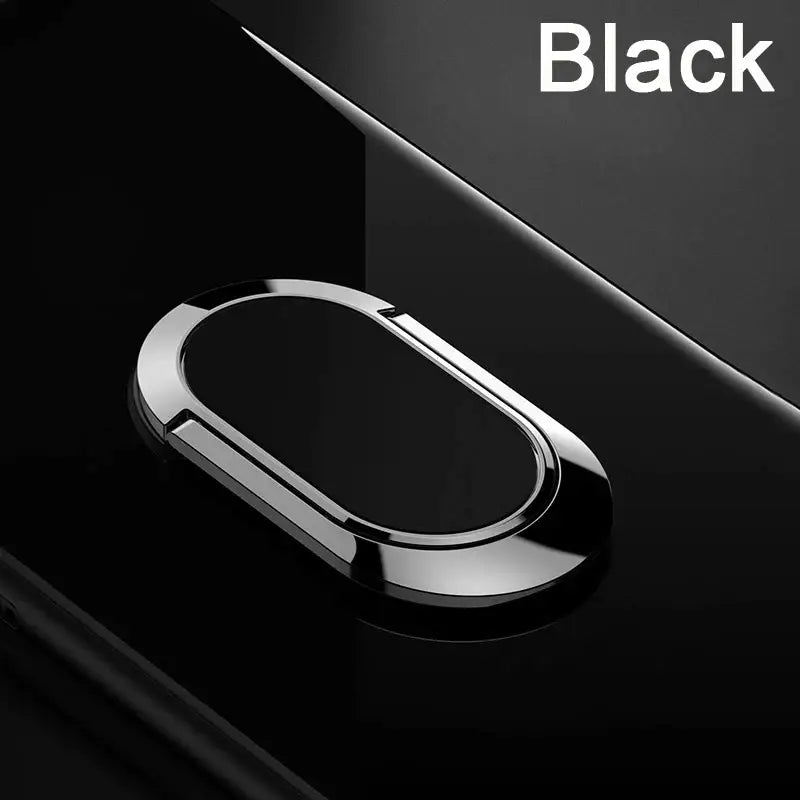 Black magnetic ring case for iphone