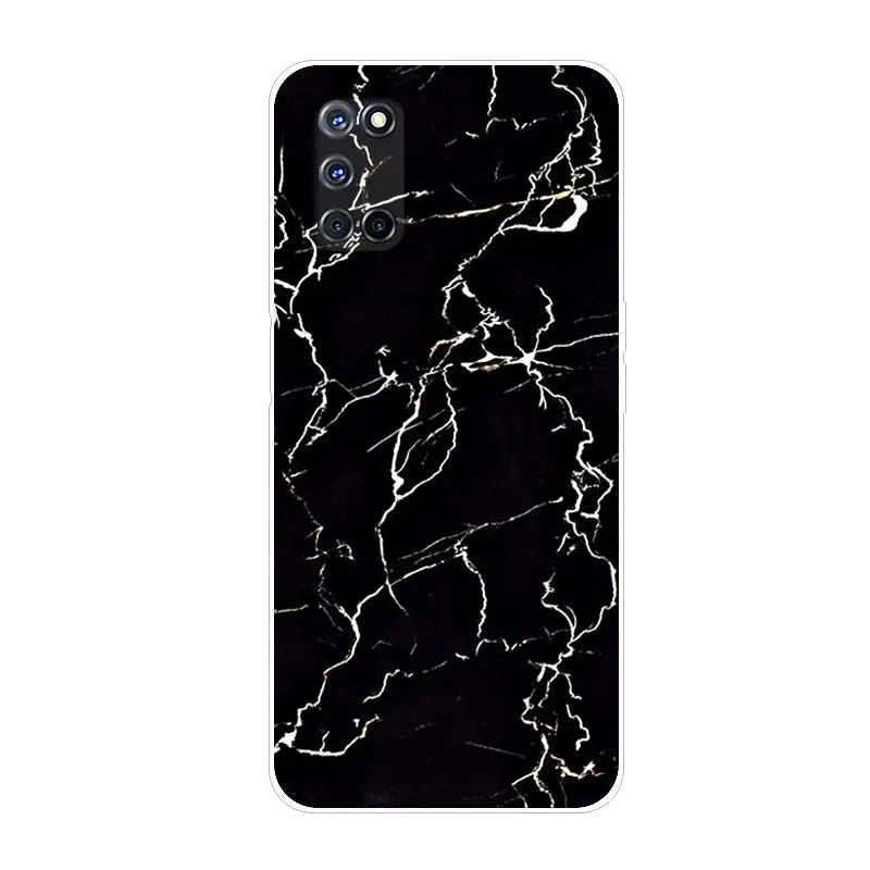 black marble phone case