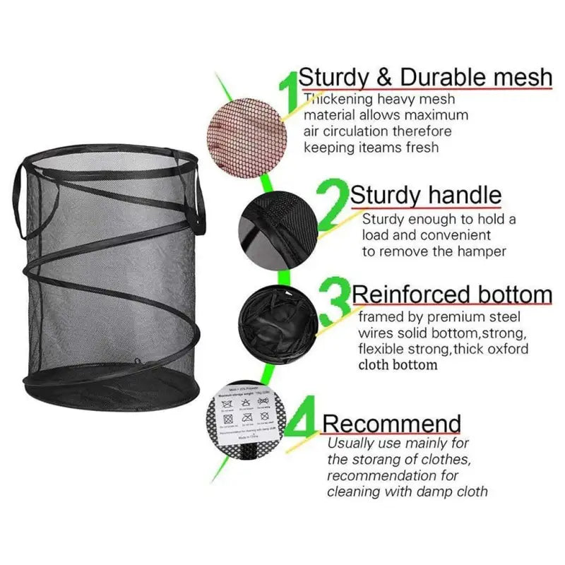 the mesh bag with instructions
