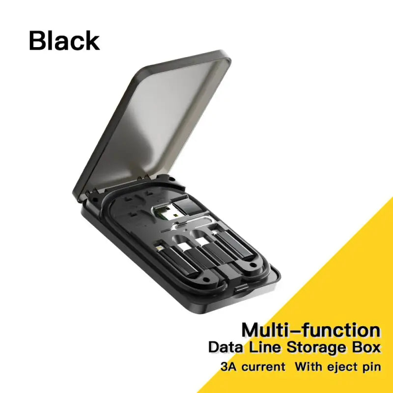 black mini - function data storage box