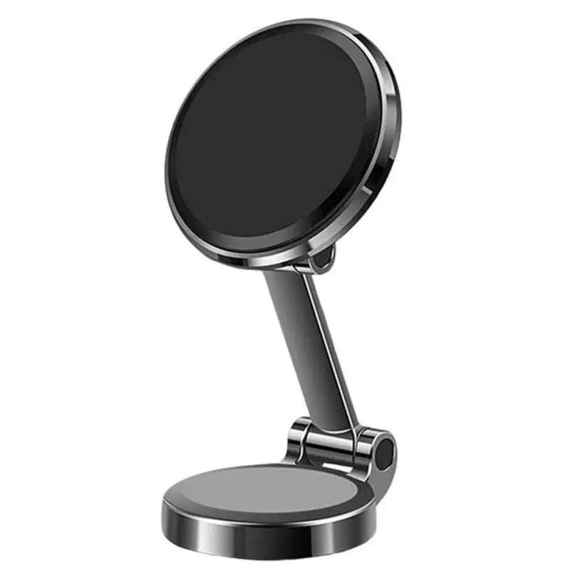 a black mirror on a stand