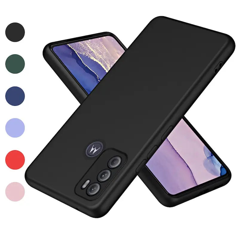 the back of a black motorola z2 phone case