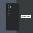 the back of a black oneplar phone with the text classic black