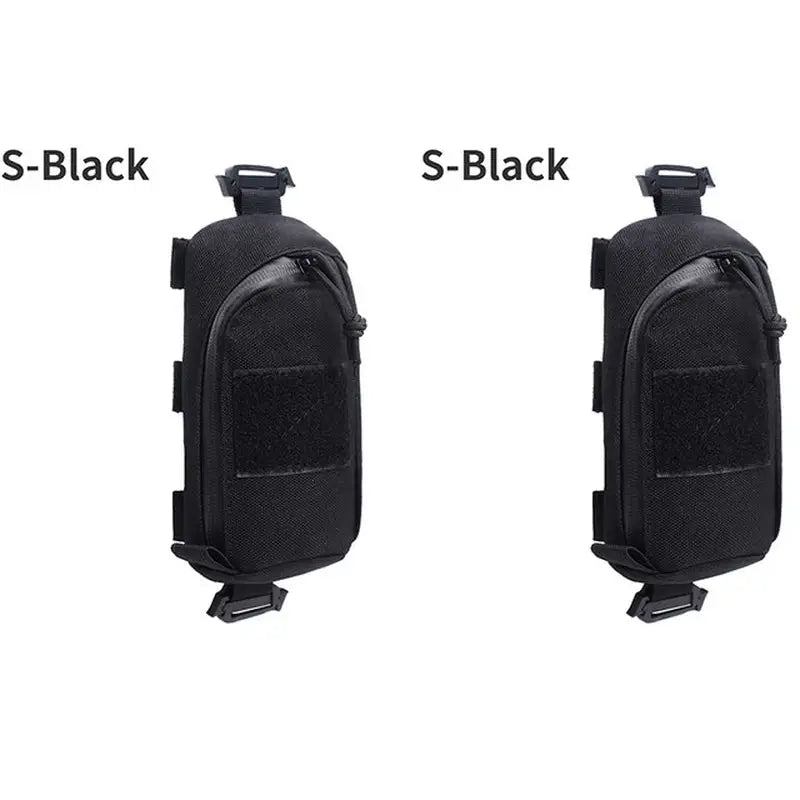 the back and side of a black holster
