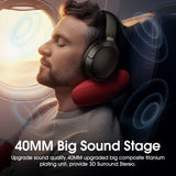 Black over-ear headphones.