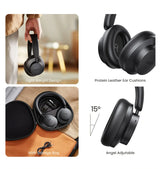 Black over-ear headphones.