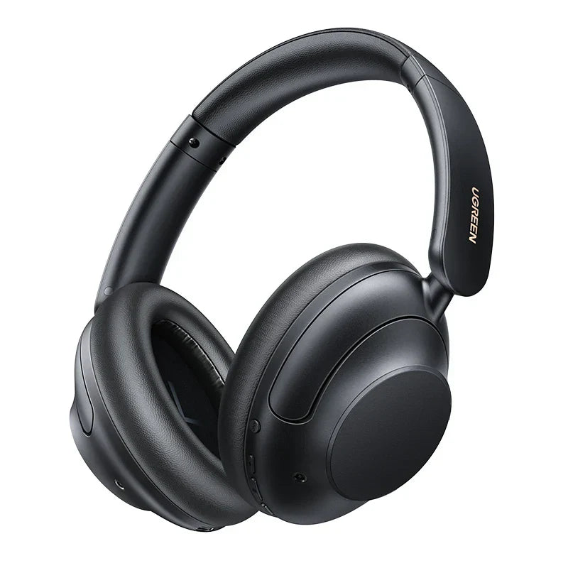 Black over-ear headphones.
