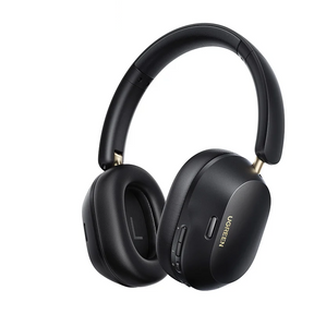 Black over-ear headphones.