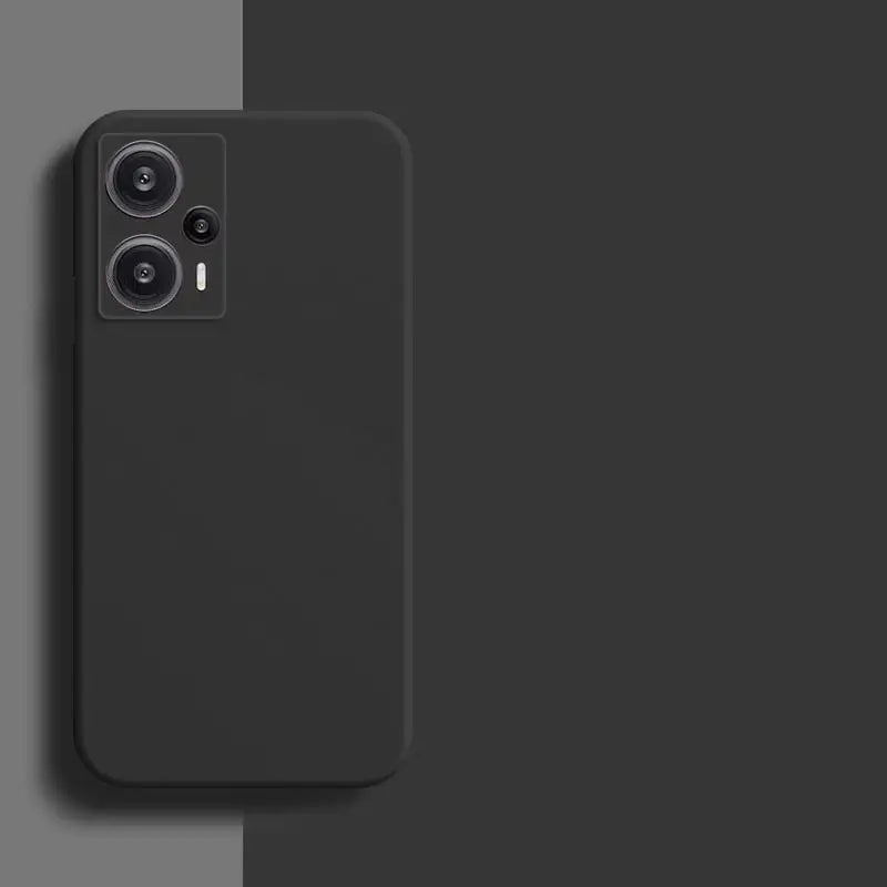 a black phone with a camera on top of it