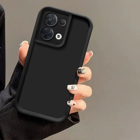 Black phone case with camera protection.