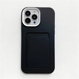 Black phone case with card holder.