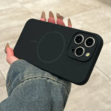 Black phone case with MagSafe.
