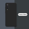 A black phone with the text classic black on it