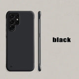 The back and side of a black phone