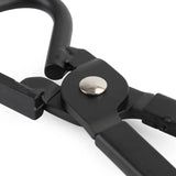 a black pliers with a metal handle