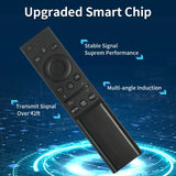 A black remote control device with the text upgrade smart